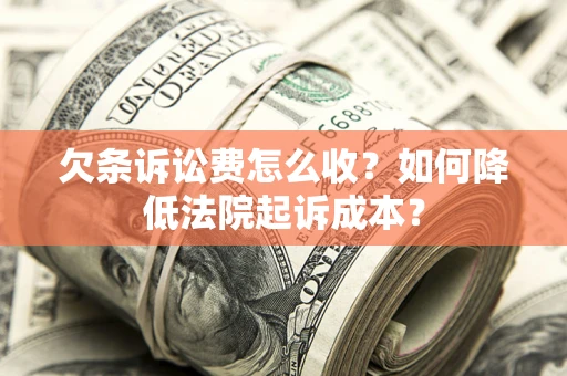 济南欠条诉讼费怎么收？如何降低法院起诉成本？